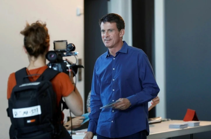 L'ex-Premier ministre Manuel Valls, le 18 juin 2017 à Evry en région parisienne