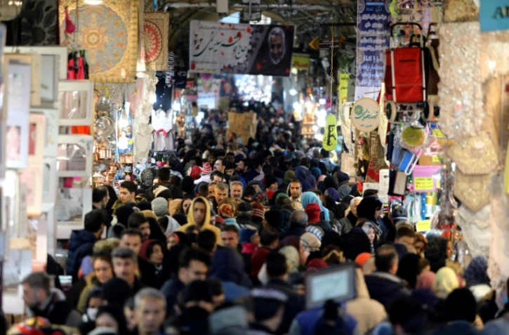 Le grand bazar historique de Téhéran, en Iran, le 12 février 2020