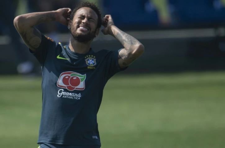 L'attaquant de l'équipe du Brésil Neymar lors d'une séance d'entraînement, le 1er juin 2019 à Teresópolis 