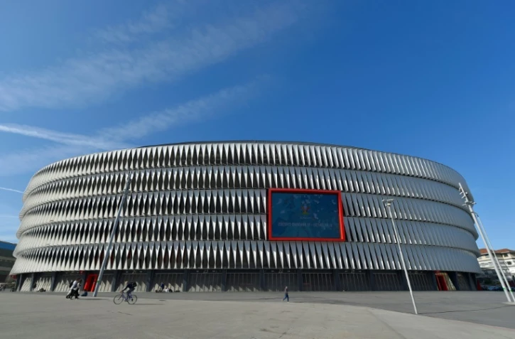 Vue générale du stade de Bilbao, l'une des villes hôte de l'Euro-2020 de football, le 7 janvier 2020   