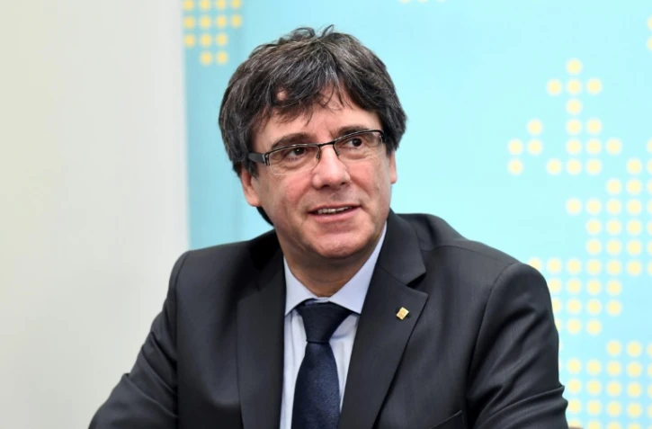 Le président catalan destitué Carles Puigdemont, à Bruxelles, le 24 janvier 2018