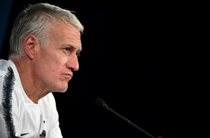 Didier Deschamps en conférence de presse le 24 mars 2019 au Stade de France à Saint-Denis