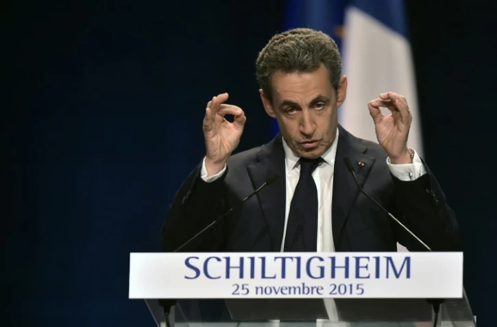 Nicolas Sarkozy à Schiltigheim, le 25 novembre 2015