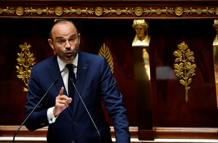 Edouard Philippe s'exprime le 31 juillet 2018 devant l'Assemblée nationale, où deux motions de censure de son gouvernement sont débattues