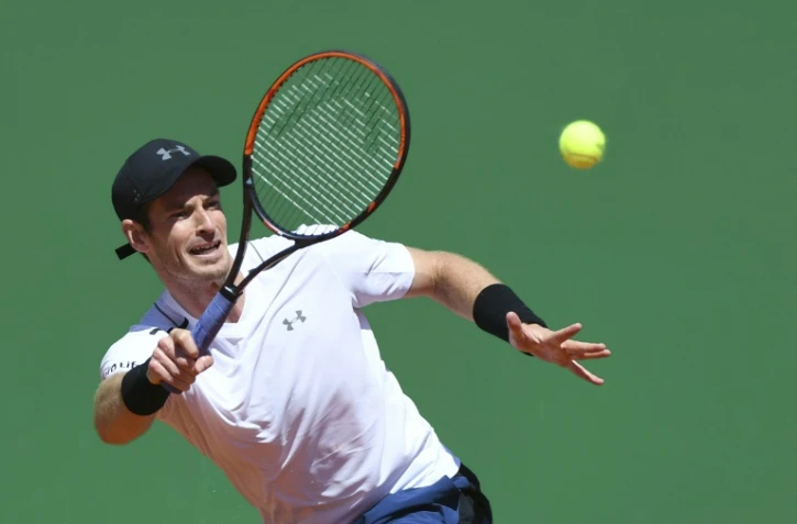 Le Britannique Andy Murray face à l'Espagnol Albert Ramos en 8e de finale du Masters 1000 de Monte-Carlo, le 20 avril 2017
