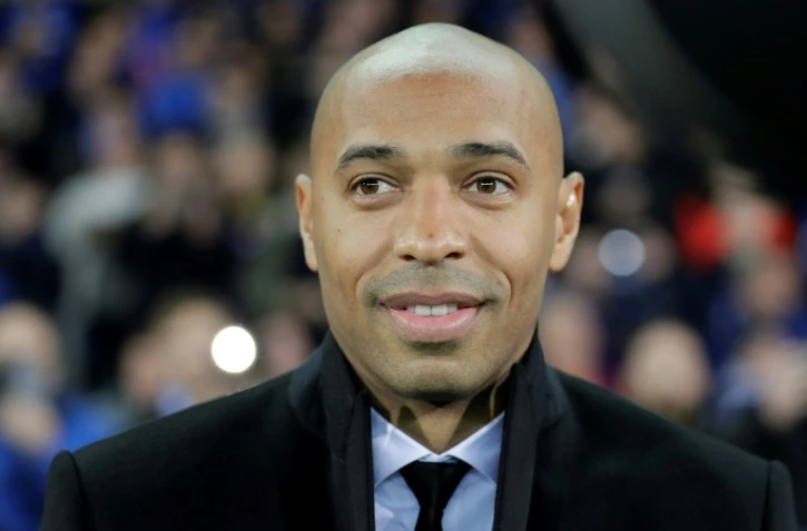 Thierry Henry, alors entraîneur de Monaco, avant un match de Ligue des champions contre Club Bruges, le 24 octobre 2018 à Bruges