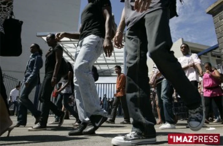 Sortie de lycée à Saint-Denis de la Réunion