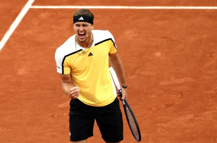 L'Allemand Alexander Zverev, victorieux du Belge David Goffin, au 2e tour de Roland-Garros, le 30 mai 2024