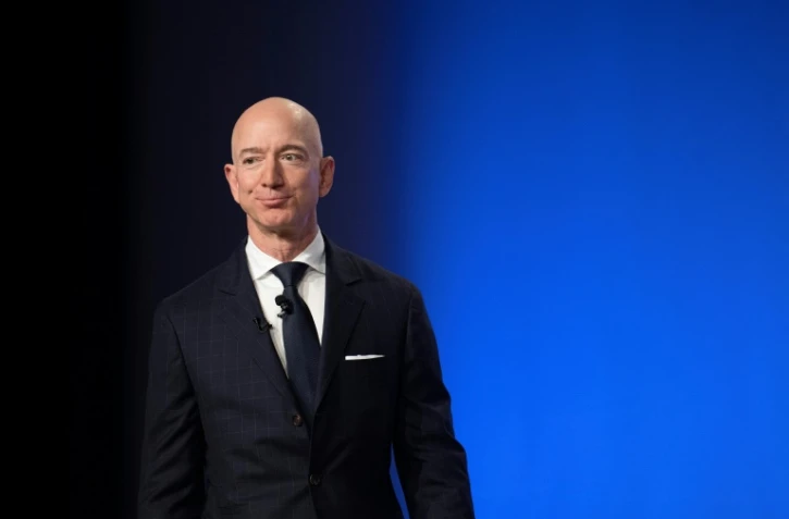 Jeff Bezos, fondateur milliardaire de Blue Origin, à Oxen Hill, dans le Maryland (Etats-Unis), le 19 septembre 2018