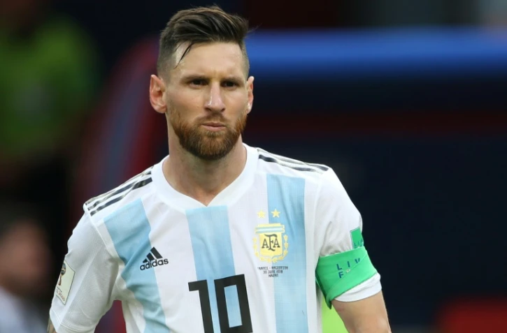 L'attaquant argentin Lionel Messi lors de la défaite face à la France en 8e de finale du Mondial à Kazan le 30 juin 2018