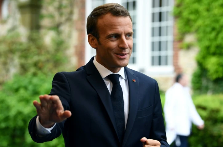 Emmanuel Macron à Clairefontaine-en-Yvelines, le 5 juin 2018