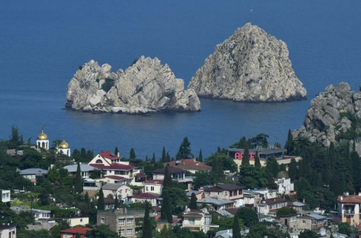 Une vue de Yalta, la principale station balnéaire de la péninsule annexée de Crimée, le 18 juin 2023.

