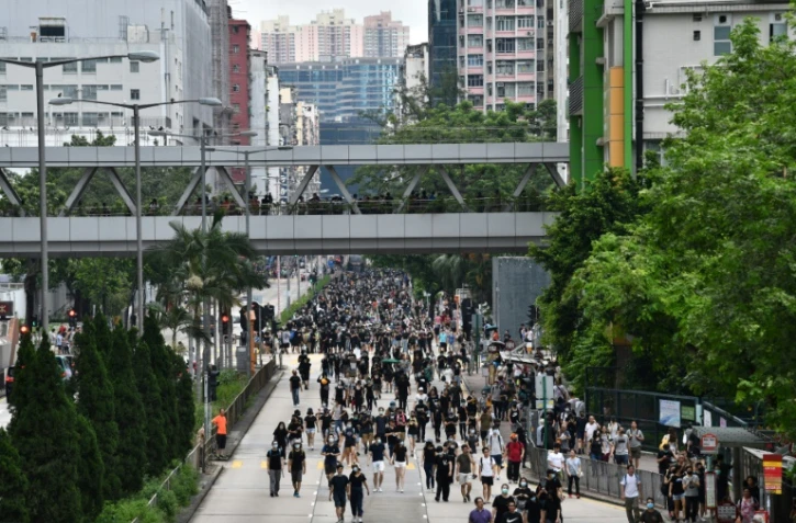 Des manifestants à Hong Kong le 11 août 2019