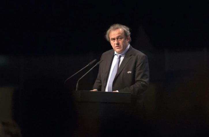 Le président de l'UEFA Michel Platini le 24 mars 2015 à Vienne