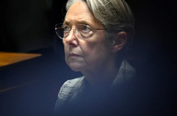 La Première ministre Elisabeth Borne le 17 octobre 2023 à l'Assemblée, à Paris