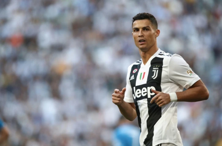 La star de la Juventus Cristiano Ronaldo en match de Serie A contre Naples, le 29 septembre 2018 à Turin
