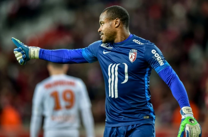 Le gardien lillois Vincent Enyeama, vainqueur avec le Losc de Lorient à Villeneuve-d'Ascq, le 12 décembre 2015