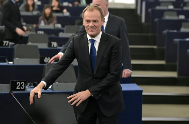 Le président de l'Union européenne Donald Tusk le 19 janvier 2016 à Strasbourg