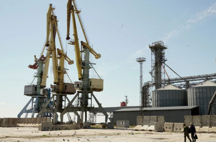 Port de Berdiansk, le 4 août 2022, en plein guerre contre la Russie