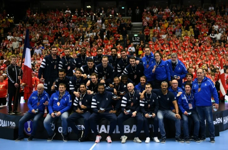 Les Experts se contentent d'une médaille de bronze pour terminer leur mondial de hand à Herning, au Danemark, le 27 janvier 2019