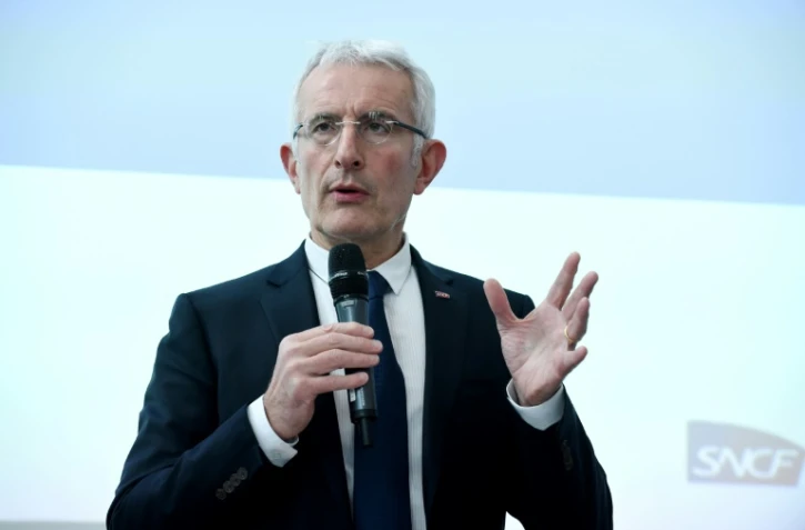 Le patron de la SNCF Guillaume Pepy le 27 février 2018 à Saint-Denis près de Paris