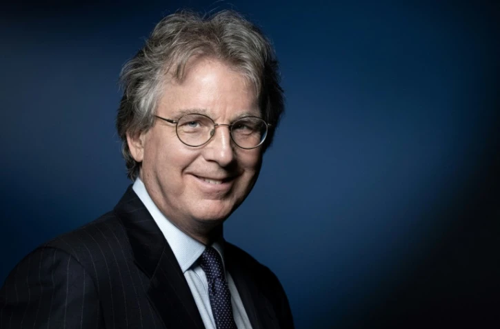 L'investisseur américain Roger McNamee, ancien mentor et soutien financier du fondateur de Facebook Mark Zuckerberg, le 19 septembre 2019 à Paris