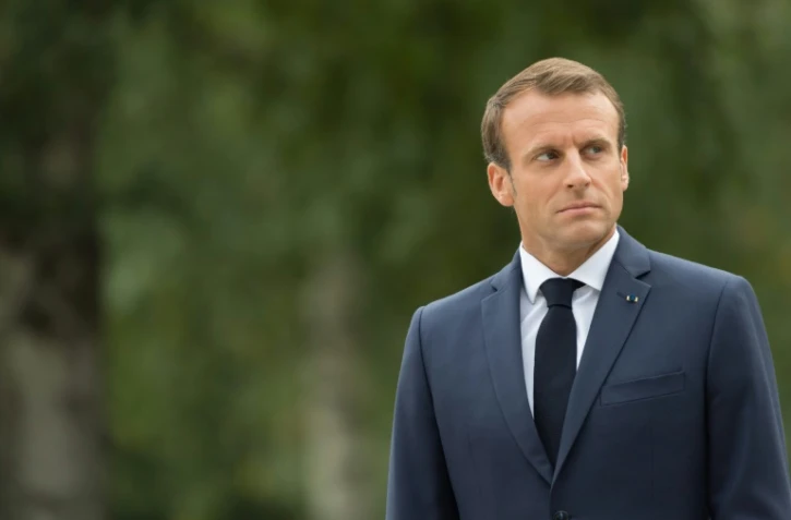 Le président français Emmanuel Macron lors de sa visite officielle à Helsinki, en Finlande, le 30 août 2018