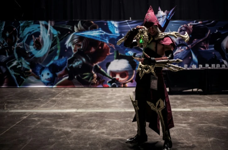 Un "cosplayer" au Palais des Sports de Lyon, le 3 mars 2017