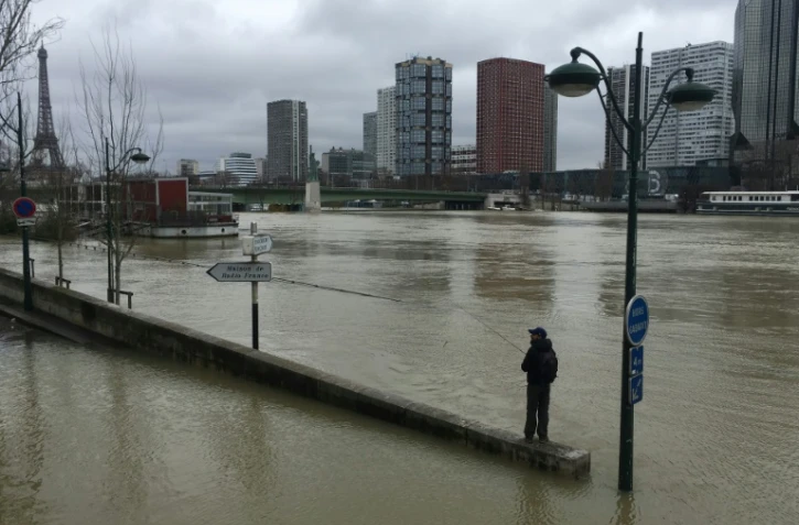La crue de la Seine à Paris le 28 janvier 2018