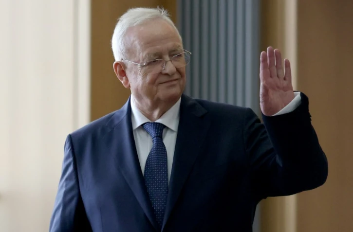 L'ancien PDG de Volkswagen, Martin Winterkorn, à son arrivée pour son procès au tribunal de Brunswick, dans le nord de l'Allemagne, le 3 septembre 2024