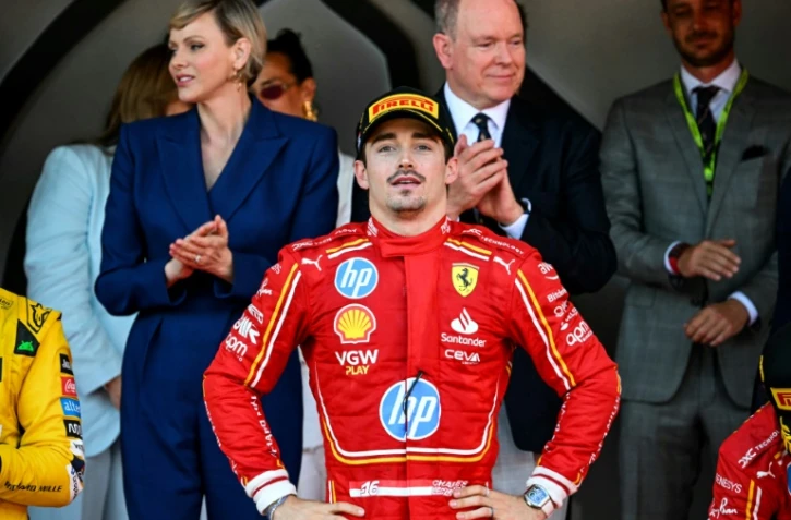 Le Monagasque Charles Leclerc vainqueur du GP de Monaco de Formule 1 le 26 mai 2024 en Principauté