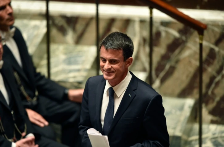 Le Premier ministre Manuel Valls à l'Assemblée à Paris, le 10 mai 2016
