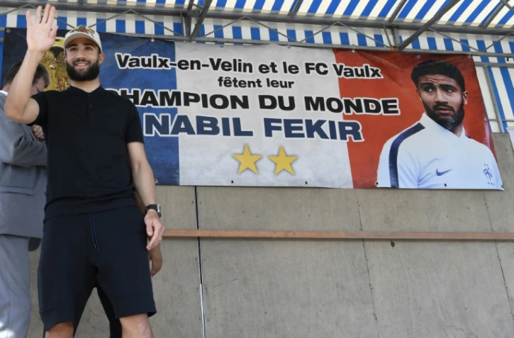 Nabil Fekir accueilli dans sa ville natale de Vaulx-en-Velin le 17 juillet 2018