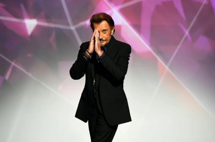 Johnny Hallyday aux 31èmes Victoires de la Musique, le 12 février 2016 au Zénith concert à Paris