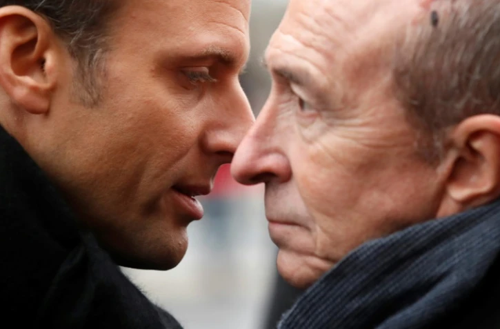 Emmanuel Macron et Gérard Collomb le 7 janvier 2018
