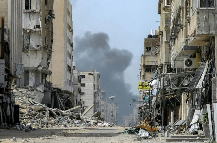 Dans les environs de l'hôpital al-Chifa de Gaza, le 28 mars 2024