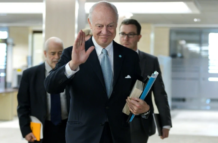 L'émissaire des Nations unies pour la Syrie, Staffan de Mistura, le 15 avril 2016 à Genève
