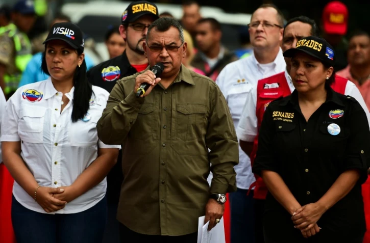 Le ministre de l'Intérieur vénézuélien Nestor Reverol le 8 septembre 2016 à Caracas
