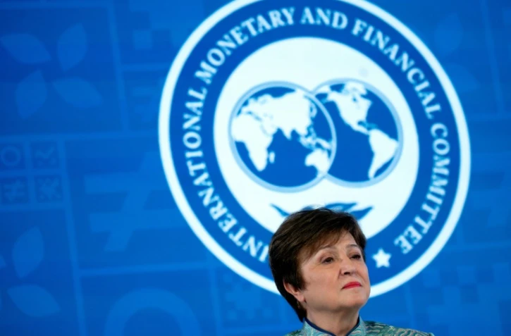 la directrice générale du Fonds monétaire international (FMI), Kristalina Georgieva, le 14 avril 2023 à Washington