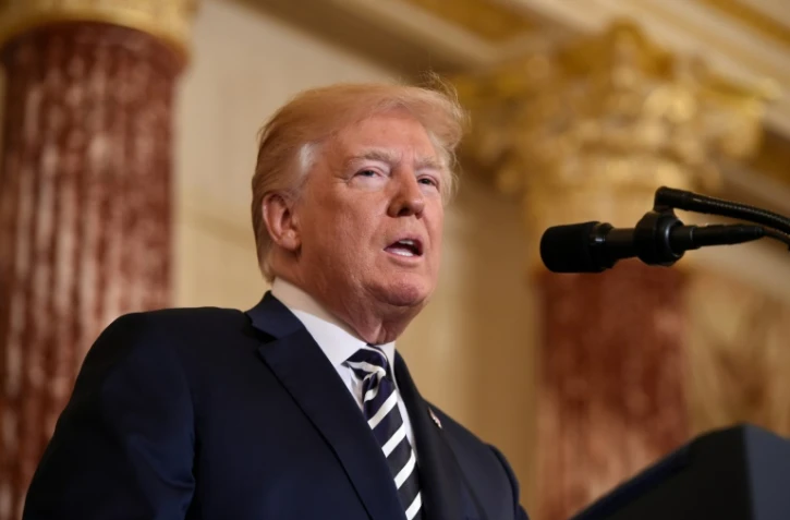 Le président américain Donald Trump à la Maison Blanche, le 2 mai 2018 à Washington