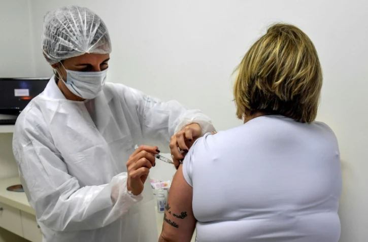 Un site de l'essai clinique du vaccin d'AstraZeneca à Sao Paulo, au Brésil, le 24 juillet 2020
