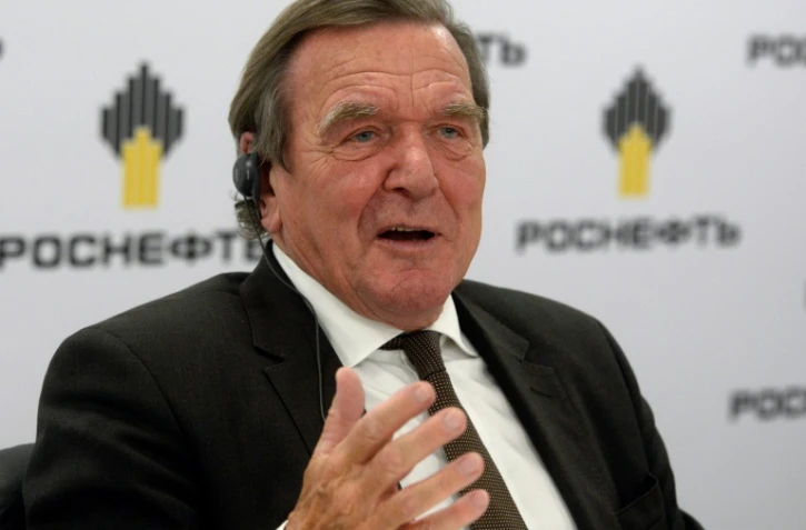 L'ex-chancelier allemand Gerhard Schröder à Saint-Pétersbourg, le 29 septembre 2017