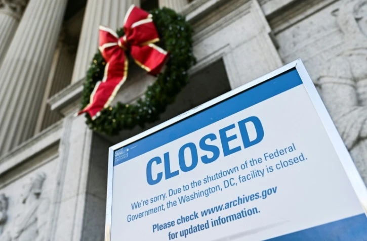 Les Archives nationales sont fermées à Washington à cause du "shutdown", le 22 décembre 2018
