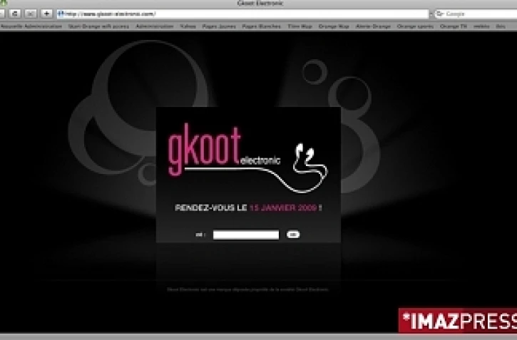 La page d'accueil du site www.gkoot-electronic.com