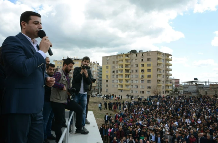 Selahattin Demirtas, co-leader du parti prokurde HDP, à Diyarbakir dans le sud-est de la Turquie le 17 mars 2016