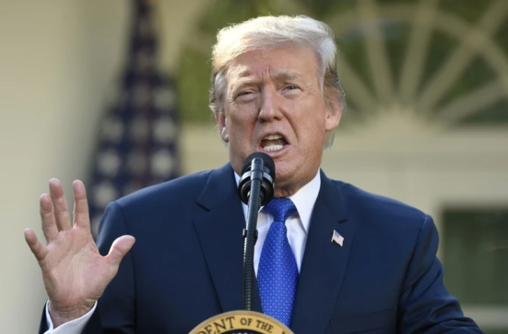 Le président Donald Trump, le 2 novembre 2017, dans les jardins de la Maison Blanche à Washington