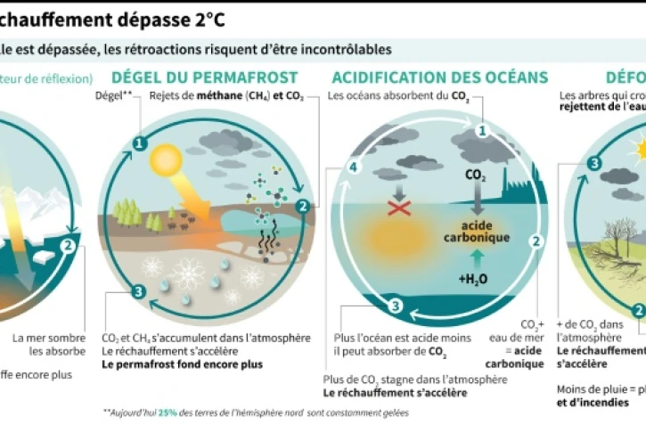 Climat : si le réchauffement dépasse 2°C