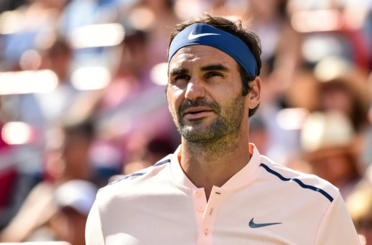 Le Suisse Roger Federer lors de la finale du tournoi de Montréal face à l'Allemand Alexander Zverev, le 13 août 2017