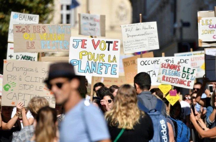 DĂ©filĂ© pour le climat Ă
Marseille le 13 octobre 2018