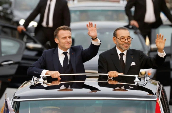 Le roi Mohammed VI (à droite) du Maroc et le président français Emmanuel Macron à Rabat, la capitale, le 28 octobre 2024